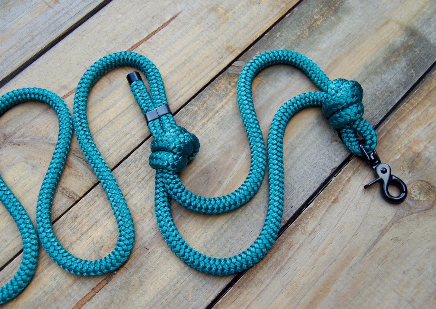 VENTURE Nylon Rope Dog Leash with Traffic Handle