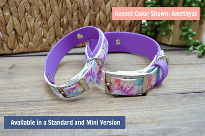 Tie-Dye: Mini Printed Double Layer Biothane Dog Collar