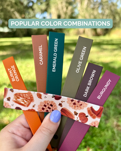 Pie: Printed Double Layer Biothane Dog Collar