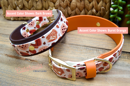 Pie: Printed Double Layer Biothane Dog Collar