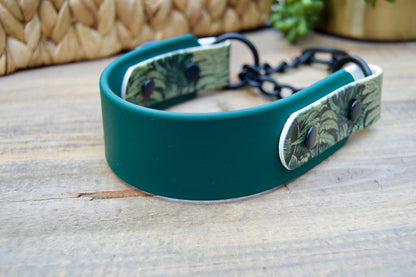 Fern 1.5 INCH Tapered Martingale Biothane Dog Collar