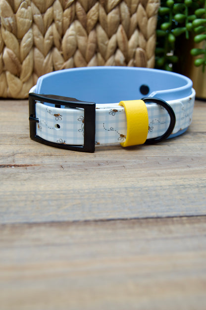 Bees: Printed Double Layer Biothane Dog Collar