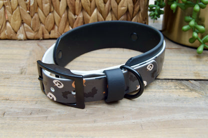 RTS Jack-o-Lantern Double Layer Biothane Dog Collar