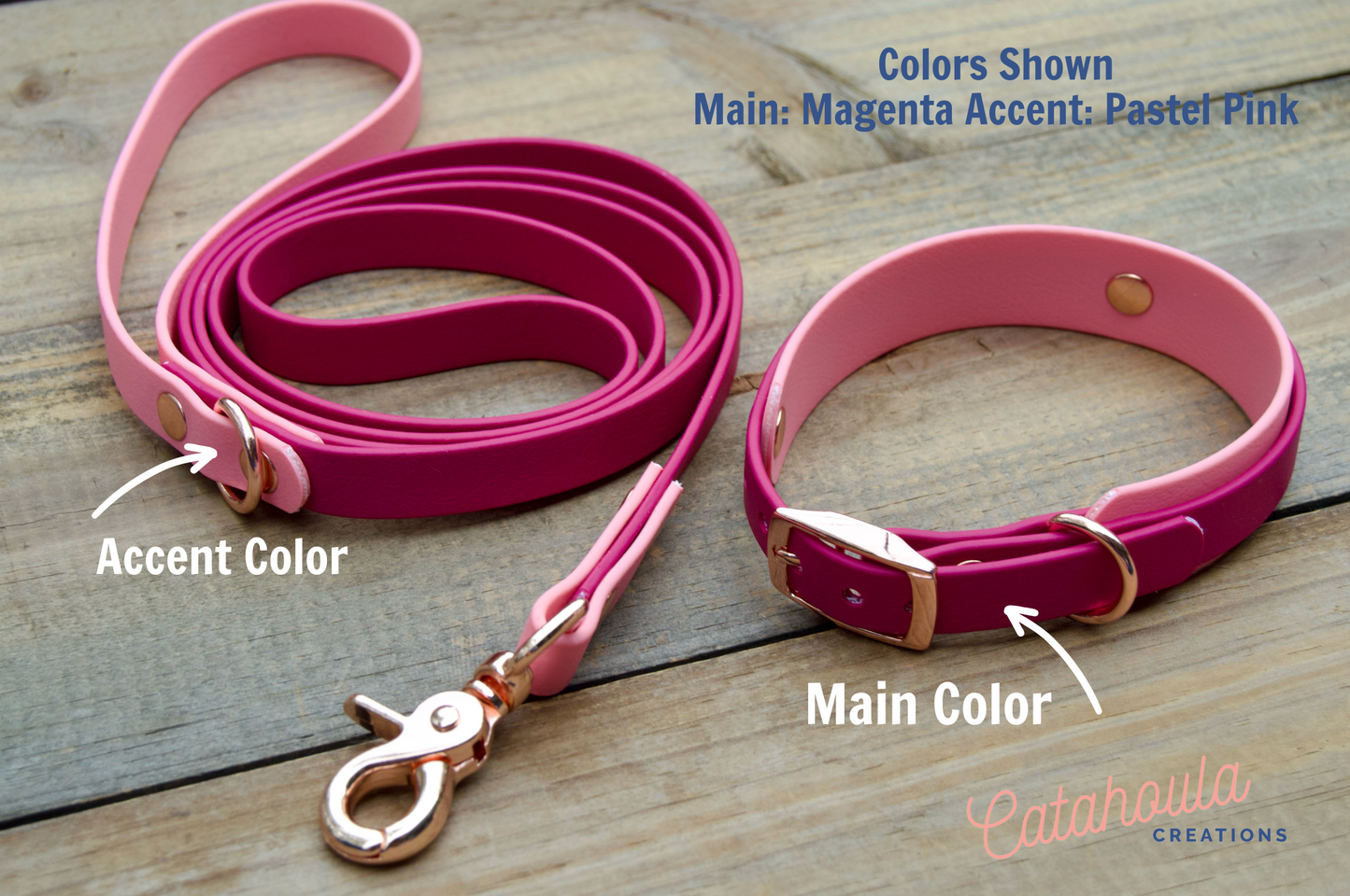 Bundle of Mini Double Layer Biothane Dog Collar and Leash