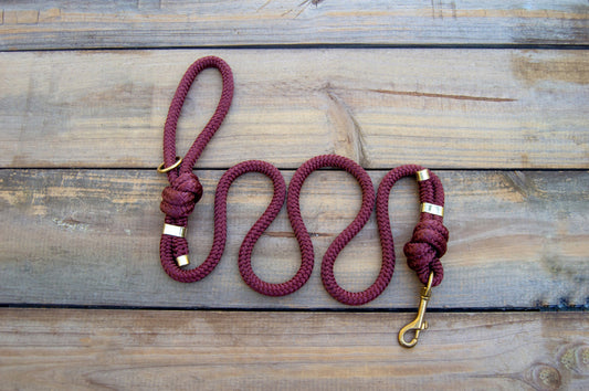 RTS: 4FT Maroon Venture Dog Leash